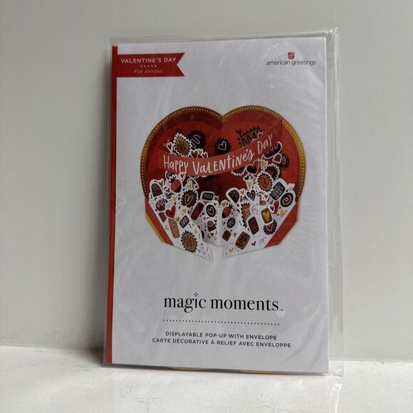 American Greetings Magic Moments Displayable Pop-Up Valentines Day Card Lot of 3 - Picture 2 of 4